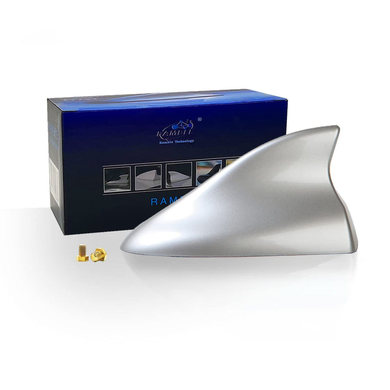 [AUSTRALIA] - Ramble- Super Shark Fin Antenna, Car Radio Aerials, Functional Antennas, for Cadillac SRX and XT5 (Advanced Style, Silver) Advanced Style 