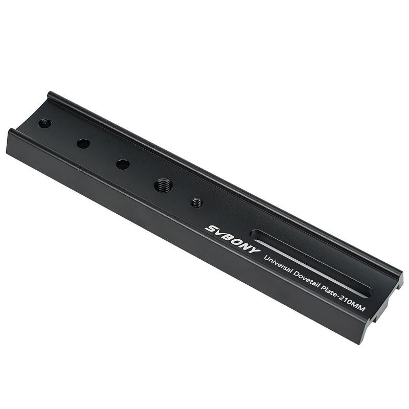 SVBONY SV219 Dovetail Mount Plate, 210mm 8.26 inches Universal Dovetail Plate Compatible with Vixen Dovetail Saddles, Telescope Accessories for OTA Equatorial Tripod Sky Astrophotography