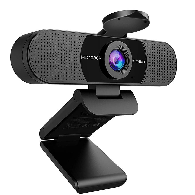 EMEET 1080P Webcam with Microphone, C960 Web Camera 2 Mics Streaming Webcam | 90°FOV Computer Camera, Plug and Play USB Web Cam for Online Calling/Conferencing, Zoom/Teams/Facetime/YouTube, Laptop/PC Clear 1080P w/ 90° Wide FOV