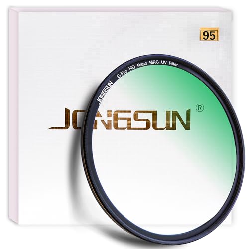 JONGSUN 95mm UV Filter, S-Pro HD Nano MRC Camera Ultraviolet Protection Filter, Multicoated, B270, Ultra-Slim, Lens Cloth Kit