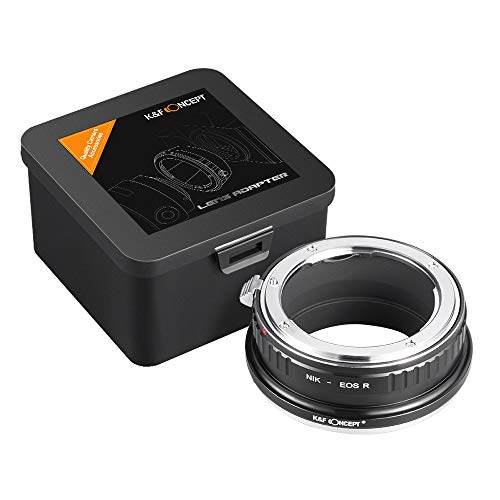 K&F Concept Lens Mount Adapter Compatible for NIK DSLR Lens to Canon EOS R Camera Body