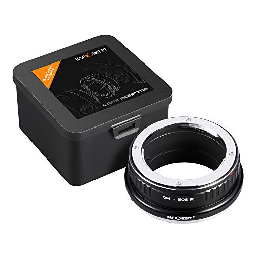 K&F Concept Lens Mount Adapter Compatible for Olympus OM Lens to Canon EOS R Camera Body