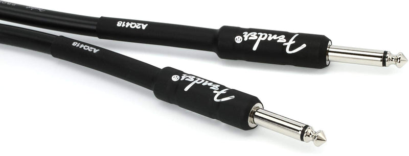 [AUSTRALIA] - Fender Professional Series Instrument Cable, Guitar Cable 10 ft, Stage Ready with Anti-Kinking Design, Black 10ft Straight/Straight 