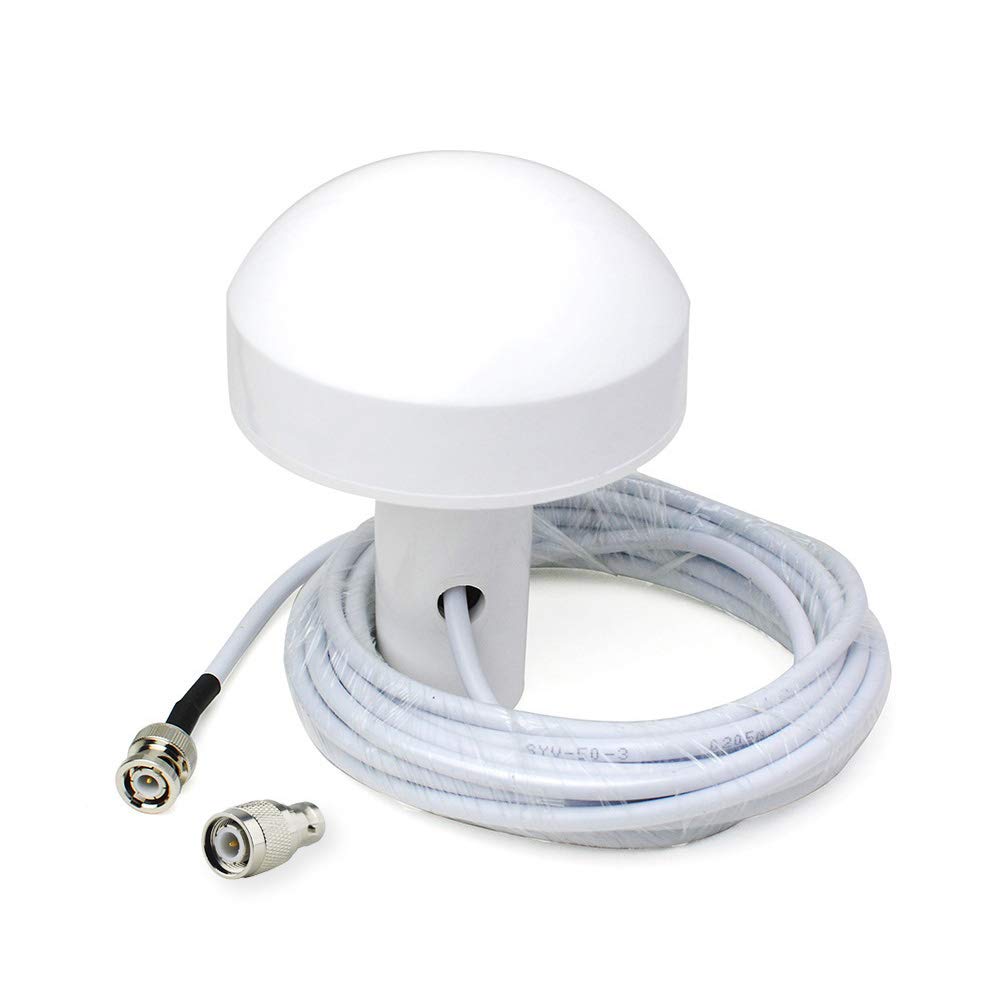 Bingfu Boat Ship Marine GPS Navigation External Antenna (5m Cable) Compatible with Garmin GPSMAP MAP NavTalk StreetPilot Furuno Matsutec Trimble GPS Modem Receiver Unit Transducer Fishfinder Sounder 16.4ft / 5m