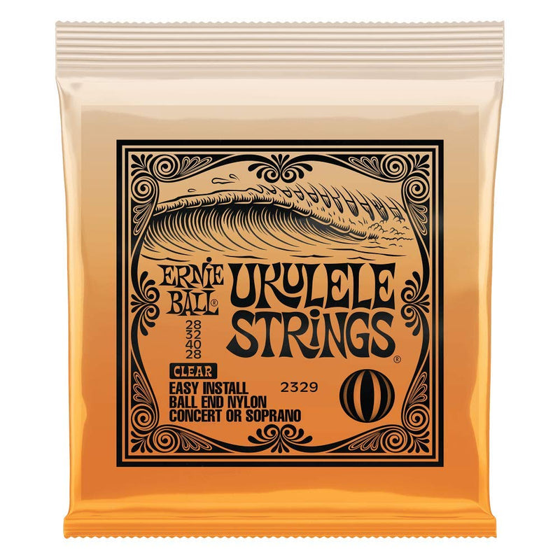 Ernie Ball Ukulele Ball End Nylon Strings, Clear (P02329) Standard