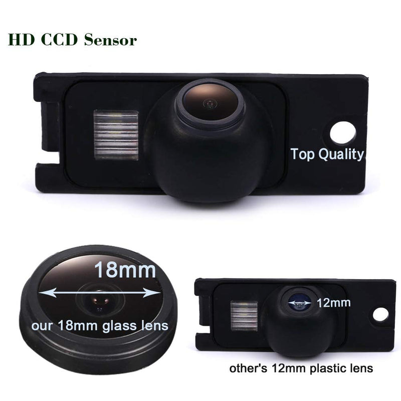 Super HD Vehicle Camera 1280x720 Pixels 1000 TV Lines car Rear View Back up Vehicle Camera Parking Reverse for Volvo S80 S140 XC60 S40 C70 S80L S40L S80 S60L S40L XC90 S80L Waterproof Model 1= one screw