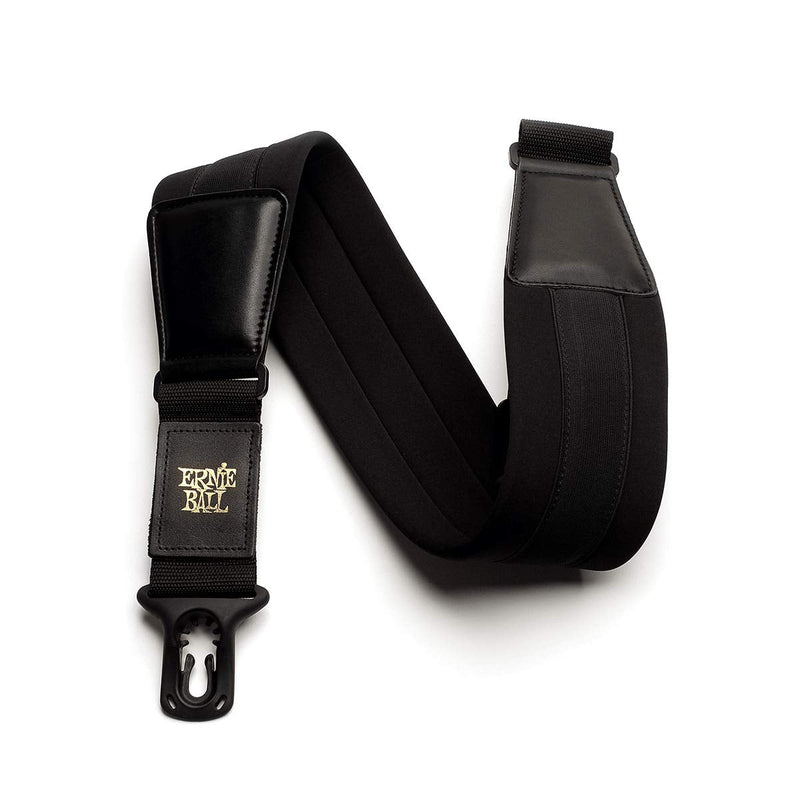 [AUSTRALIA] - Ernie Ball Neoprene Polylock Comfort Guitar Strap, Black, Wide (P04146) 