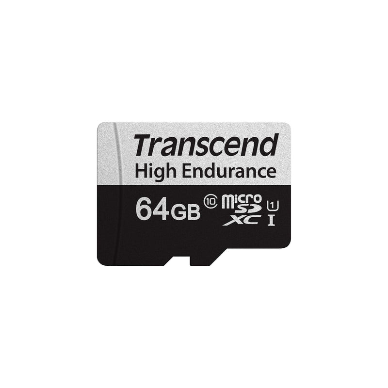 Transcend TS64GUSD350V 64GB UHS-I U1 Micro SD Memory Card BLACK