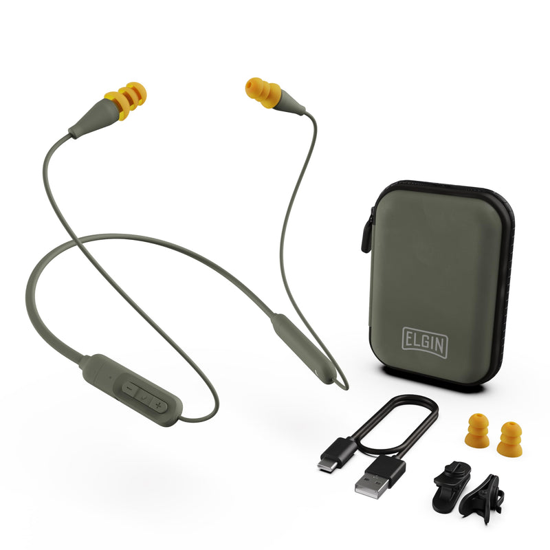 Elgin Discord Gen 2 Bluetooth Earplug Earbuds, Wireless Headphones | OSHA Compliant Noise-Isolating Safety, All-Weather Earphones for Industrial Work, and High-Noise Environments