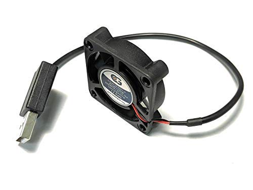 Coolerguys 5V USB Fan, 4 Cubic Feet Per Minute, USB Connector: 8”, Dimensions: 40x40x10mm, Fan Speed: 5000 RPM, Noise Level: 21dB, Life Expectancy: 40,000 Hrs, High-Cooling