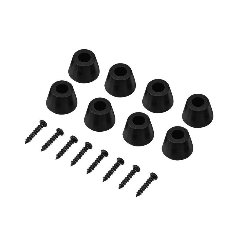 8Pcs Rubber Feet Anti-Vibration Base Pad Stand for Speaker Guitar Amplifier Replacement 30x20mm w/Screws for Marshall Amp Feet