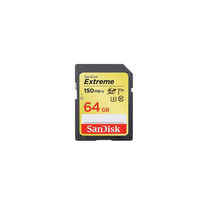 SanDisk 64GB Extreme SDXC UHS-I U3 Memory Card, Up to 150MB/s Read Speed