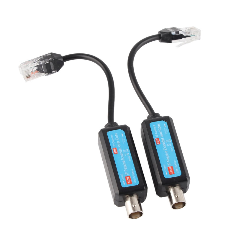 [AUSTRALIA] - Coassiale Digitale, 10 / 100Mbps 1CH Ricevitore del Trasmettitore Coassiale di IP Passiva per Telecamera NVR IP (1Pair) 