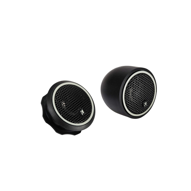 KICKER 46CST204 CS-Series CST20 .75-inch (20mm) Tweeters with Crossovers, 4-Ohm (Pair) | Crisp clear highs, 3/4 inch component audio, easy dash or pillar mounting, factory speaker upgrade, set of 2 New