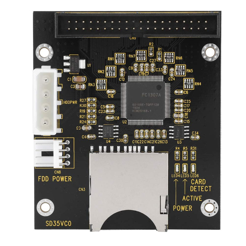 ASHATA SD to 3.5in IDE,SD/SDHC/SDXC/MMC Memory Card to IDE 40Pin Male Adapter for DOS/Linux/Windows 98SE, Me, 2000, XP and for Vista.