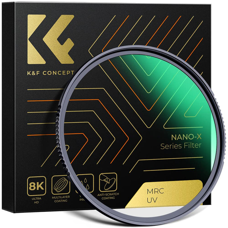 [AUSTRALIA] - K&F Concept 77mm MC UV Protection Filter with 28 Multi-Layer Coatings HD/Hydrophobic/Scratch Resistant Ultra-Slim UV Filter for 77mm Camera Lens (Nano-X Series) 