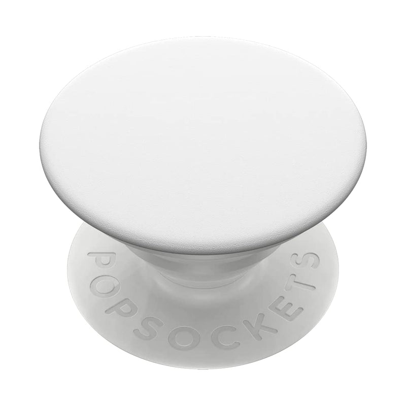 PopSockets: Phone Grip with Expanding Kickstand, Pop Socket for Phone - White Adhesive
