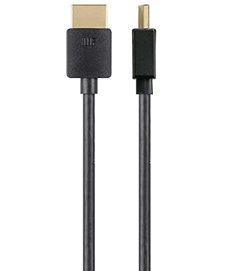 Monoprice Certified Premium HDMI Cable - 4K@60Hz, HDR, 18Gbps, 36AWG, YUV 4:4:4, 5-Pack, 6 Feet, Black - Ultra Slim Series 5 Pack