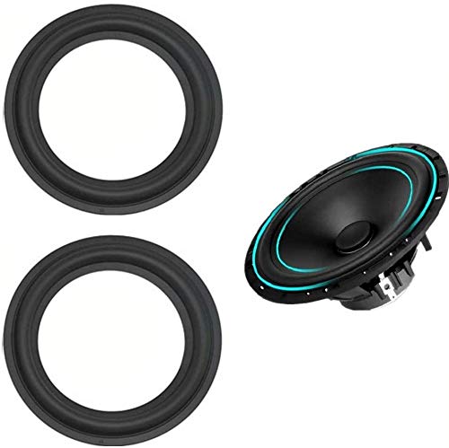 2pcs 8 inch 8" Speaker Foam Surround Repair Kit, 196mm Perforated Rubber Edge Rings Replacement Parts Speaker Repair DIY Speaker Surround Repair Rubber Edge Replacement