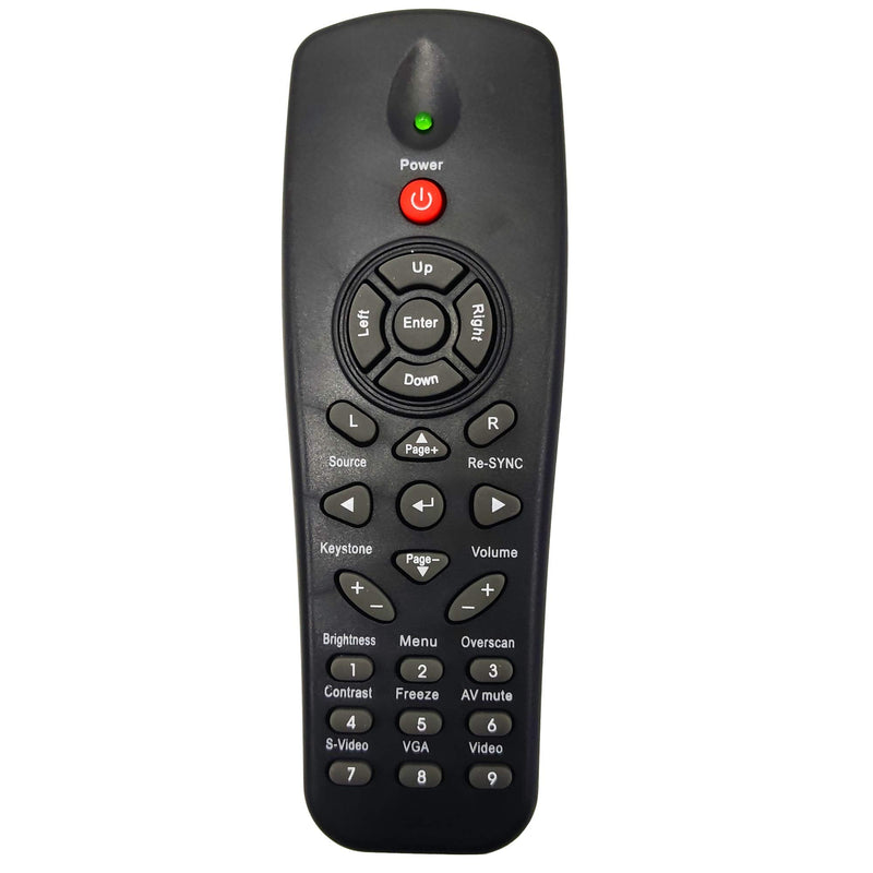 INTECHING BR-3043N Projector Remote Control for Optoma DS211, DS216, DS316, DS322, DS323, DS325, DS326, DW312, DW318, DX319, DX617, DX619, DX621, DX623, DX626, ES521, ES526, ES526L, ES529, EW531