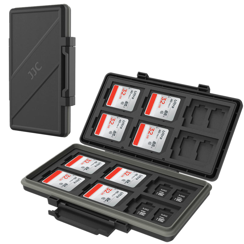 Kiorafoto 36 Slots Memory Card Case Holder Water-Resistant Keeper Wallet for 12 SD SDHC SDXC + 24 TF MSD MicroSD MicroSDHC MicroSDXC Memory Cards Storage Organizer For 12 SD + 24 TF / MSD