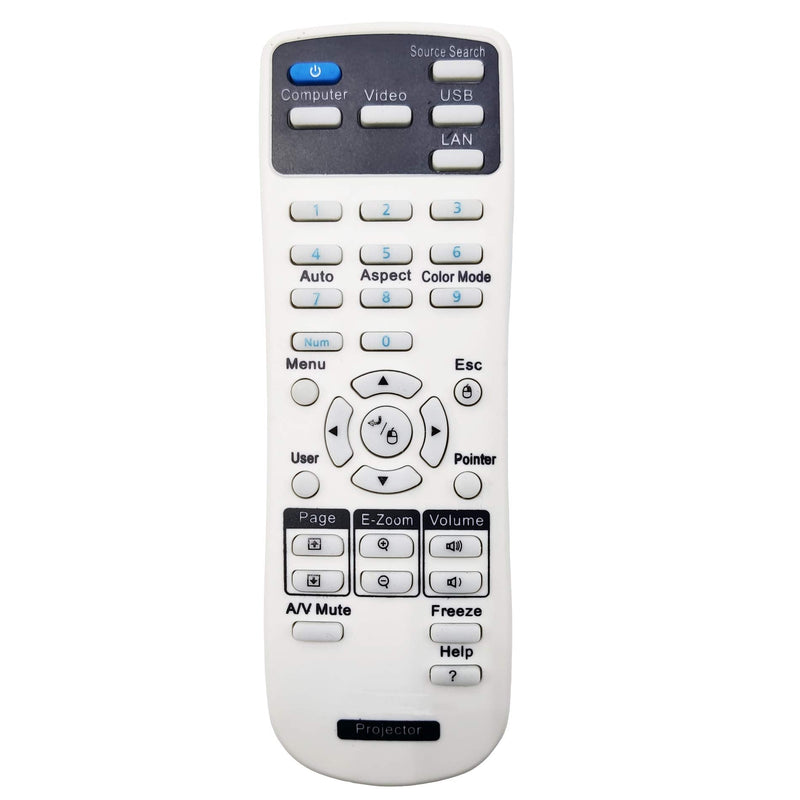 INTECHING 164880600 Projector Remote Control for Epson EX3240, EX5240, EX5250 Pro, EX7240 Pro, EX9200 Pro, VS240, VS340, VS345, PowerLite 1224/1264/ 1284/ S31+/ U32+, Home Cinema 640/ 740HD/ 1040