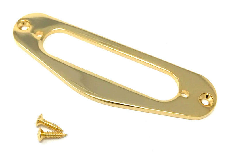Gold Metal Single Coil Pickup Mounting Ring for Fender Telecaster Guitar PRT10-GLD Gold