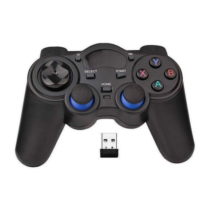 USB Wireless Gaming Controller Gamepad for PC/Laptop Computer(Windows XP/7/8/10) & PS3 & Android & Steam - [Black] (black)