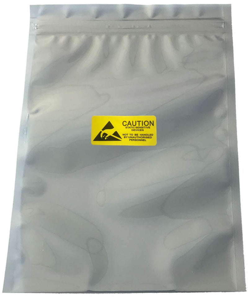 Daarcin 30pcs Anti Static Resealable Large Size Bags 11x13in/28x33cm ESD Bags for Motherboard HDD and Electronic Device,Antistatic Bags for Graphics Card (30pcs 11x13/28x33cm) 30pcs 11x13in/28x33cm