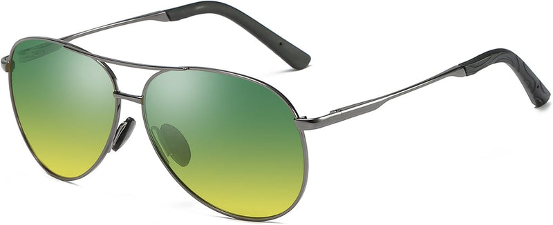 [AUSTRALIA] - Baselay Night Driving Glasses, Classic Aviator Pilot HD Polarized Anti Glare Night Vision Safety Sunglasses for Men Women Black 