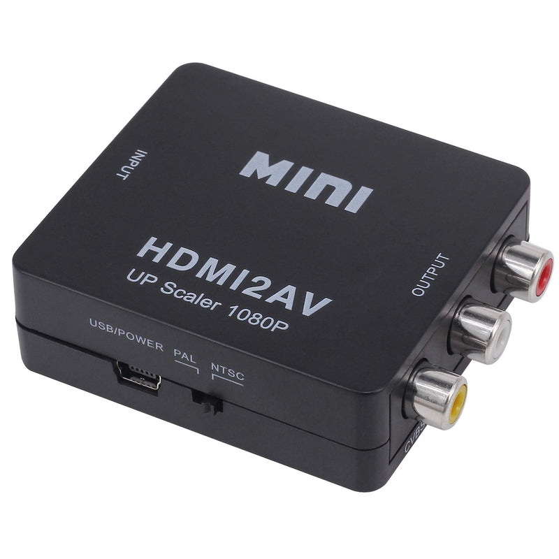 [AUSTRALIA] - HDMI to RCA, HD Video Converter, Yeworth 1080P Mini HDMI to 3RCA AV/CVBS Composite Adapter Converter for PC/PS3/DVD, Supporting PAL/NTSC with USB Charging Cable Cord 