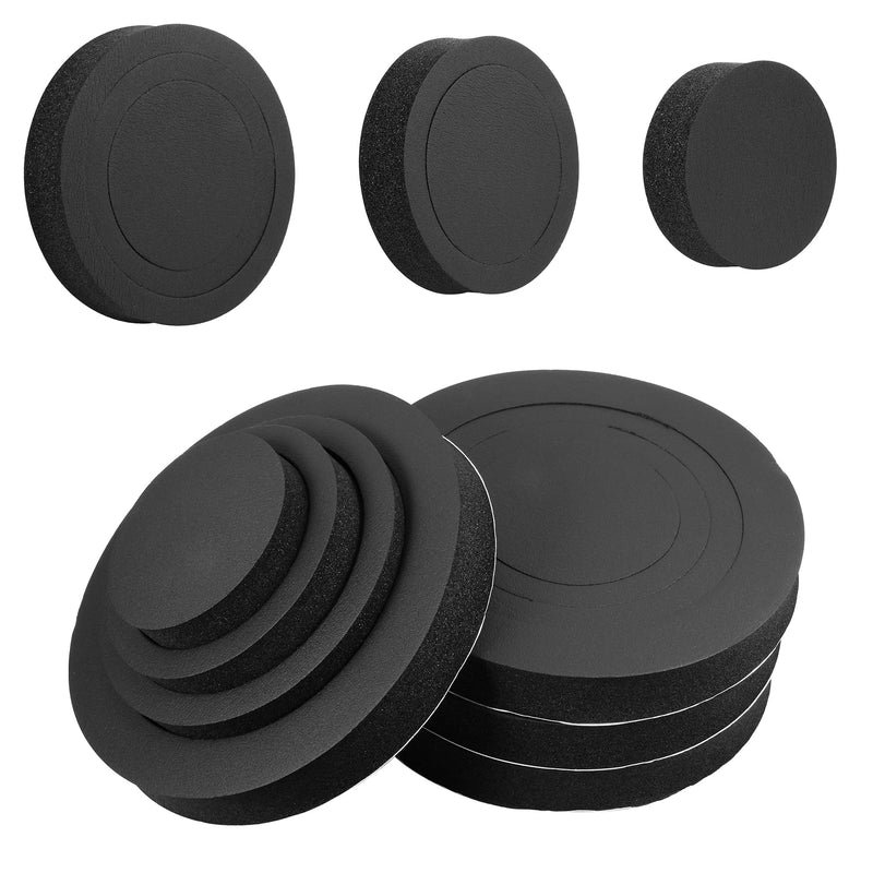 RDBS 6" 6.5" 6.75" Car Speaker Foam Rings Universal Self Adhesive Speaker Fast Rings Sponge Bass Blocker Kit Waterproof High Rebound EVA Foam Speaker Enhancer Baffle（4PCS ） Three ring