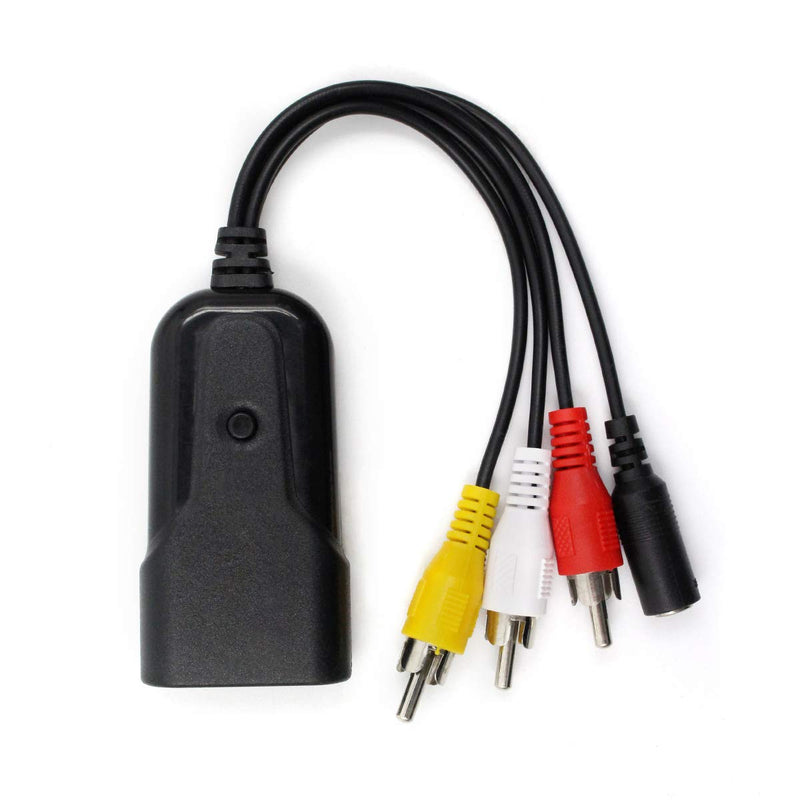 Composite to HDMI Converter, HDMI, AV to HDMI Support 1080P with DC Power Cable, RCA to HDMI for PS One, PS2, PS3, WII, WII U and SEGA Video Games Video Converter