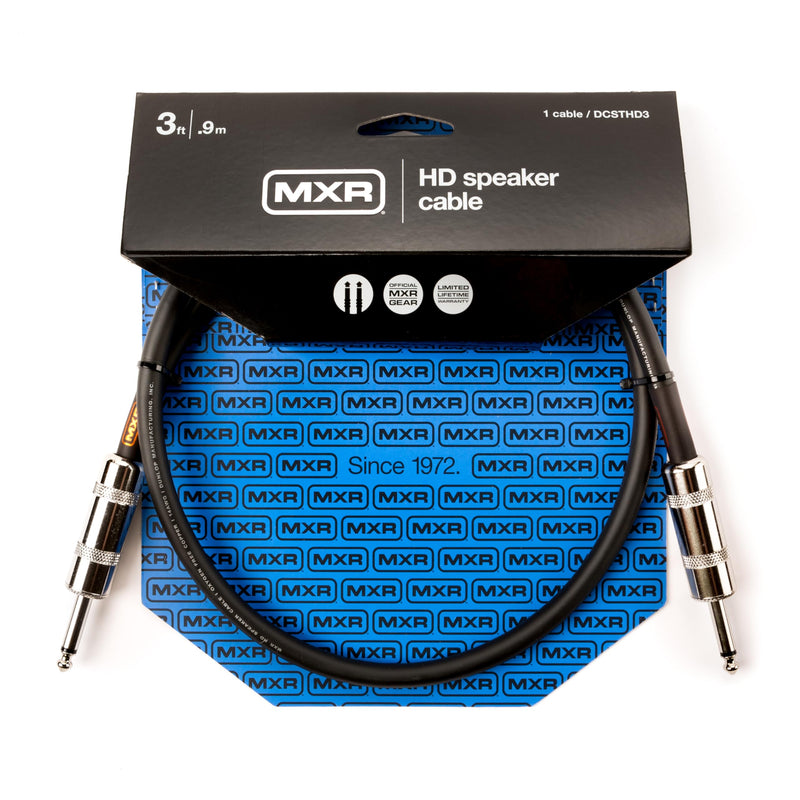 MXR Heavy Duty TS 1/4 Inch Speaker Cable 3 ft|0.9 m (DCSTHD3)