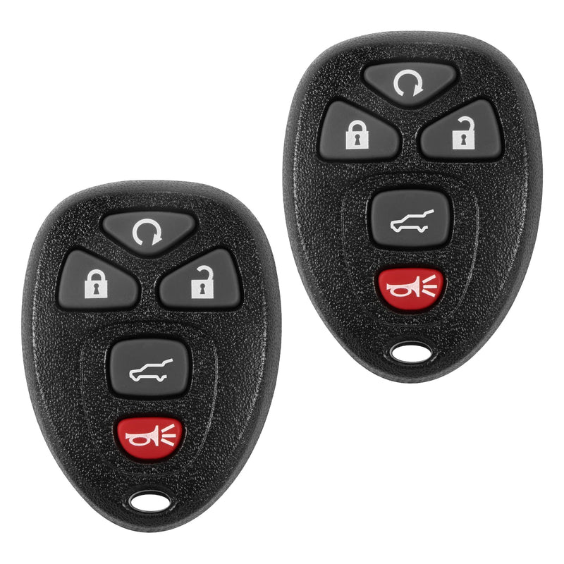 Key Fob, Keyless Entry Remote Start Control Replacement Fits for GMC Acadia 2007-2016 Yukon XL/Chevy Suburban Tahoe Traverse/Cadillac Escalade SRX/Buick Enclave FCC ID: OUC60270, OUC60221, 15913415 5-BTN
