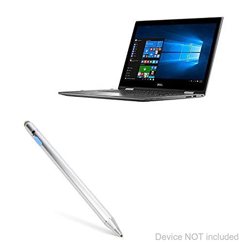 BoxWave Stylus Pen Compatible with Dell Inspiron 15 5000 2-in-1 (15 in) (Stylus Pen by BoxWave) - AccuPoint Active Stylus, Electronic Stylus with Ultra Fine Tip - Metallic Silver