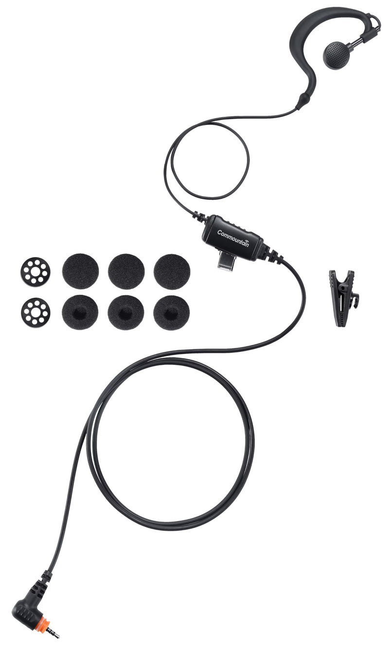 [AUSTRALIA] - Commountain SL300 SL3500e Earpiece with Mic Compatible for Motorola Radios TLK 100 TLK 110 SL7550 SL7550e SL7580 SL7580e SL7590 SL7590e SLN 1000, TLK100 TLK110 SLN1000 SL Series, G Earhook Headset 1 