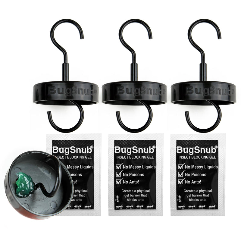[AUSTRALIA] - Hanging Ant Guard (3-pack)- Waterless Ant Defense for Hummingbird Nectar Feeders, Unique Upside-down Design, No Liquid Moat, Metal Hooks 3 Pack 