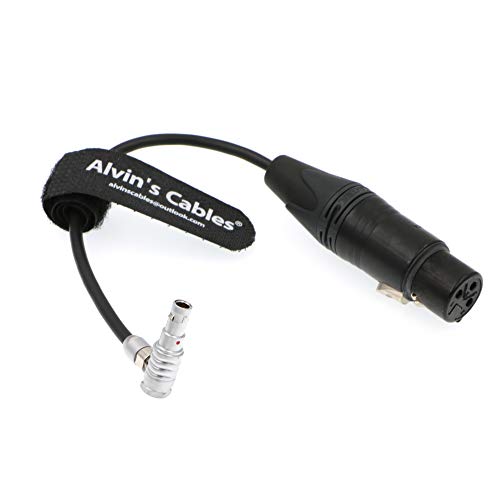 Alvin's Cables Audio Cable Right Angle 00 5 Pin Male to XLR 3 Pin Female for Z CAM E2 Camera right angle 5 pin 15cm