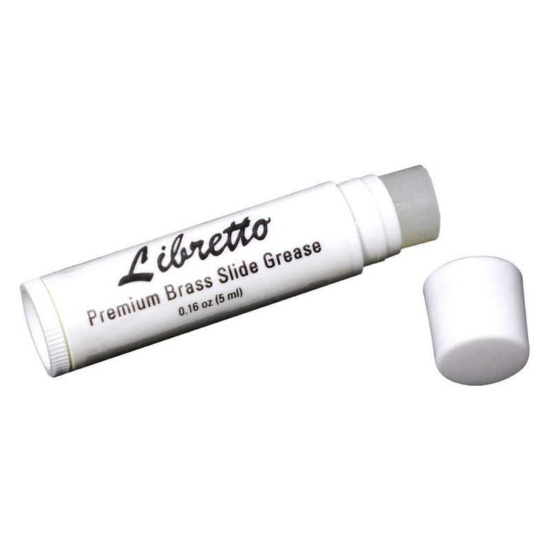 Libretto Premium Brass Slide Grease Stick, 0.16 oz (5 ml), Odorless & Pure, Great Materials from Japan, 100% Special-blended Formula, Thick & Sticky, Best to Extend Life of Trumpet, French Horn & Tuba Slide Grease (1 pack)