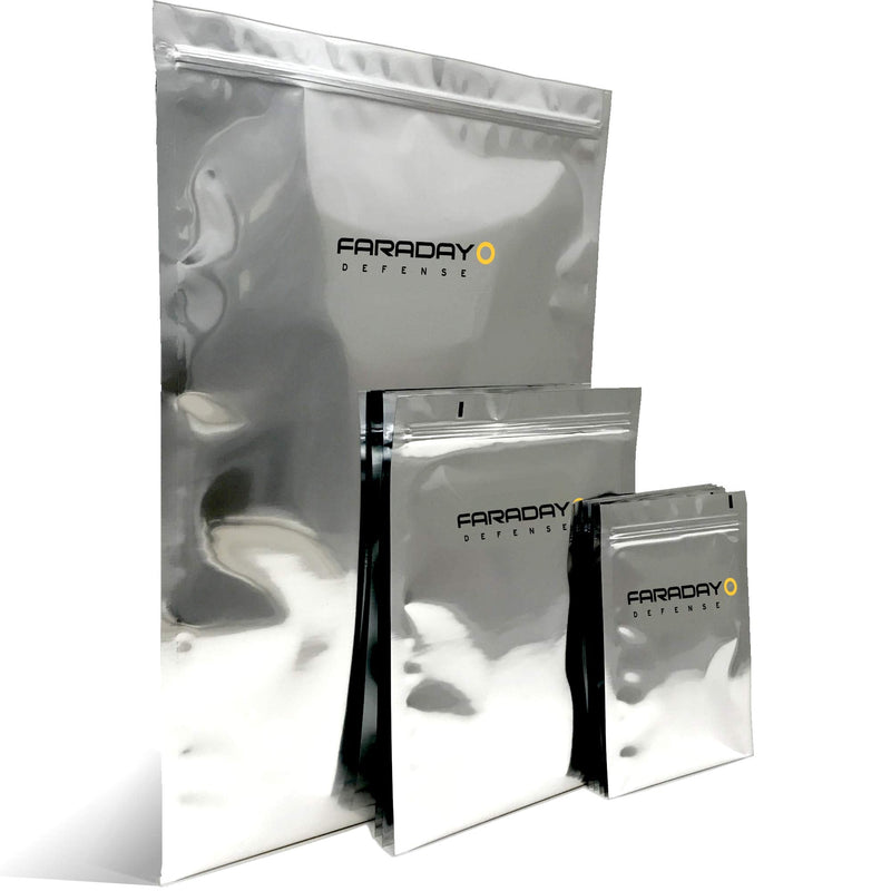 Faraday Defense 5pc Kit NEST-Z Faraday Bag EMP/Solar-Flare Prepper Ultra Thick - Military Grade Design, Superior Shielding Performance, Phones - Radios - Hard Drives - Tablets - Laptops Made in USA