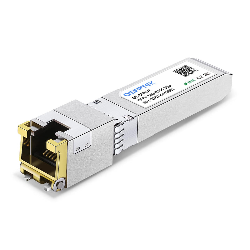 10GBASE-T SFP+ to RJ45 Transceiver, 10G Ethernet Copper Module, Optical SFP RJ 45 10Gb T Mini-GBIC Compatible with Cisco SFP-10G-T-S, Ubiquiti UF-RJ45-10G, Mikrotik, Supermicro, Fortinet, up to 30m 10GBase-T: 30m for Cisco