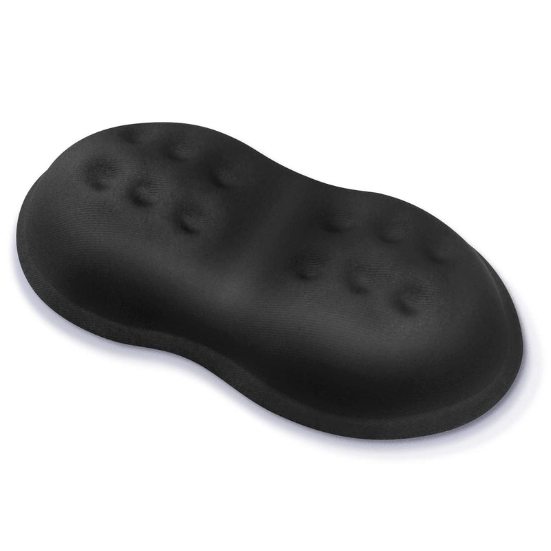 Vankey Soft Memory Foam Mouse Wrist Rest Support, Cool Ergonomic Hand Rest Support for Computer, Laptop, Office, PC Gaming - Massage Holes Design - Easy Typing Wrist Pain Relief and Repair Black