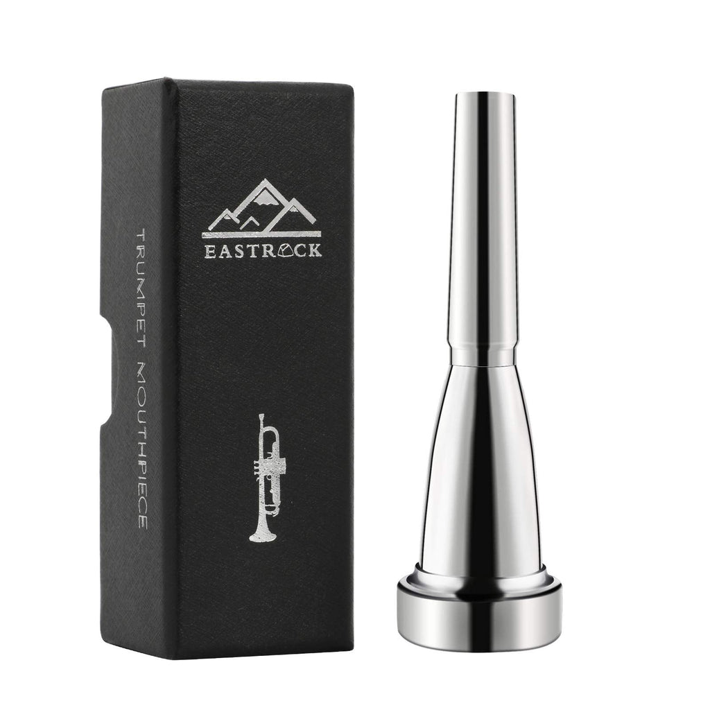 EASTROCK 3/5/7C Trumpet Mouthpiece Performance Type 7c Heavy Silver Vacuum Package Trumpet Instrument Accessories