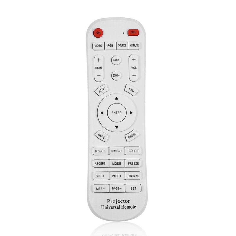 Sanpyl Universal Projector Remote Control, Remote Controller Adapter for Projector, White