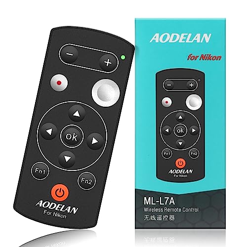AODELAN Camera Wireless Shutter Release Remote Control for Nikon Black for nikon