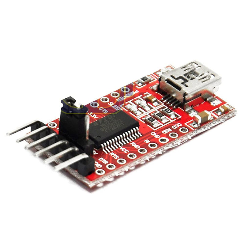 DEVMO FT232RL 3.3V 5.5V FTDI USB to TTL Serial Converter Adapter Module Compatible with Ar-duino Mini Port N137
