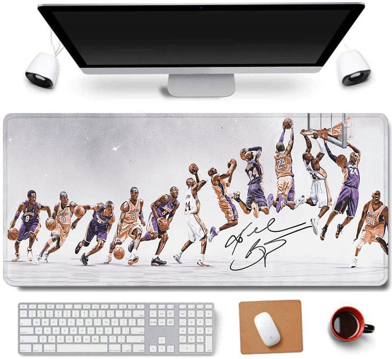 RTGGSEL 31.5x11.8 Inch Novelty KB Slow Motion Evolution Long Extended Large Gaming Mouse Pad with Stitched Edges XL Laptops Keyboard Mouse Mat Desk Pad KB Move