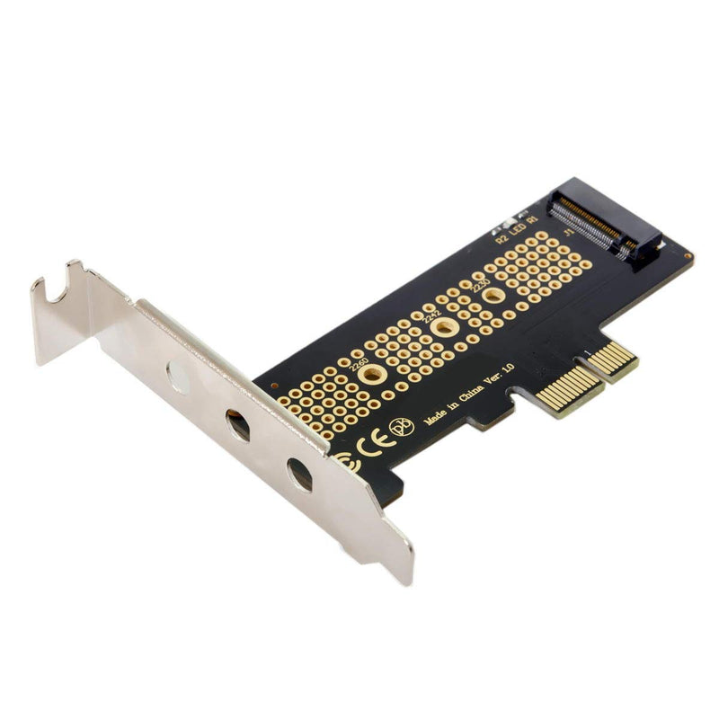 Xiwai Low Profile PCI-E 3.0 x1 Lane to M.2 NGFF M-Key SSD Nvme AHCI PCI Express Adapter Card