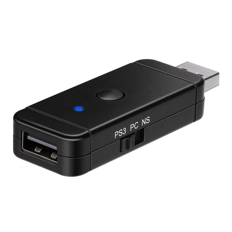Controller Adapter USB for N-Switch PS3 PC, Dongle Bluetooth Compatible with PS5/ PS3/ PS4/ Xbox 360/ Xbox One X/ Wii U Pro/ Windows PC/ Switch Pro Controller Converter Adapter